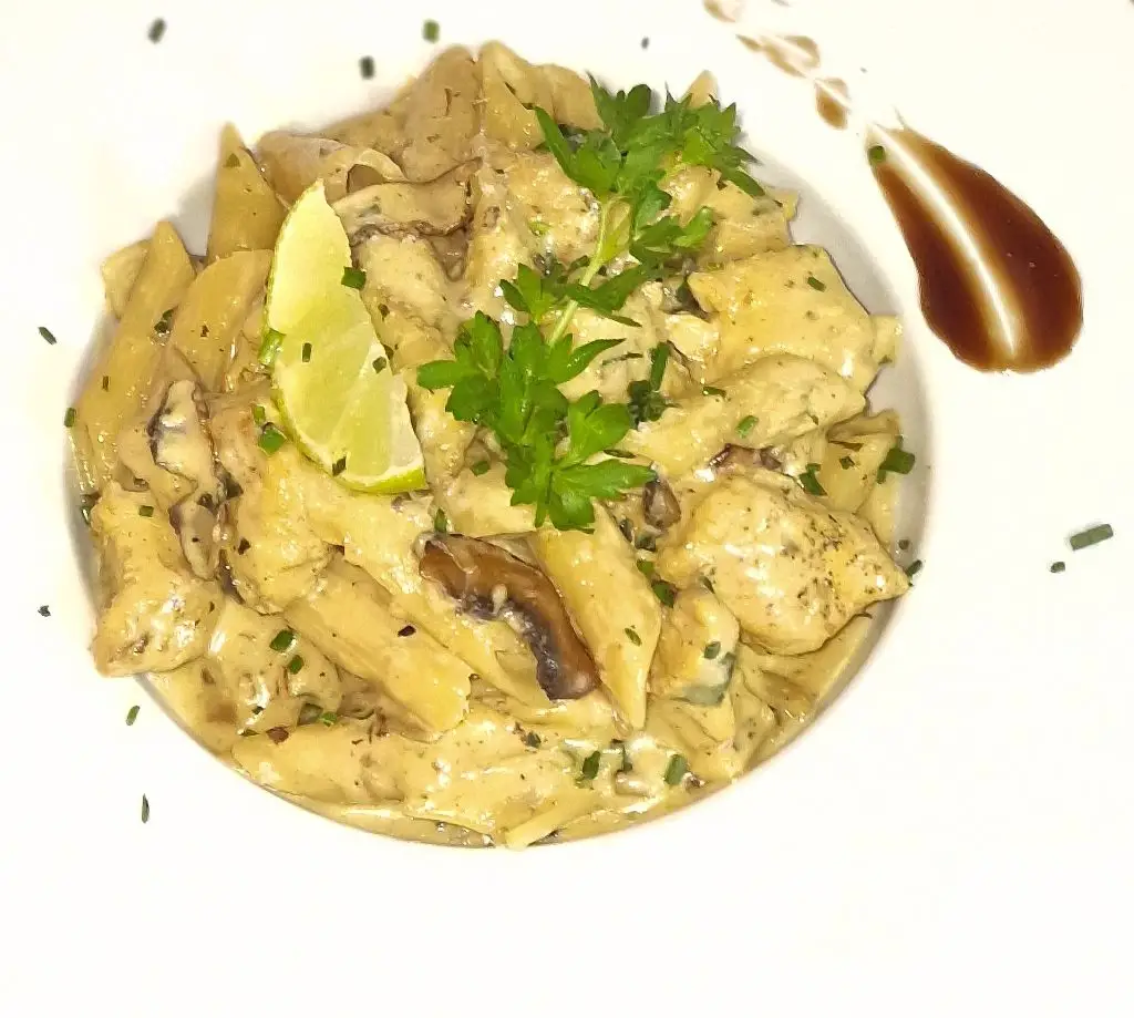 Pâte poulet champignon